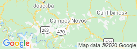 Campos Novos map